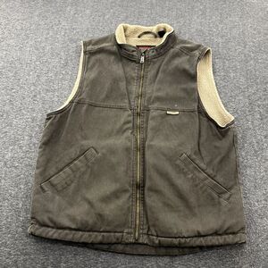 Wolverine Men's Dark Brown Vest with Tan Accents